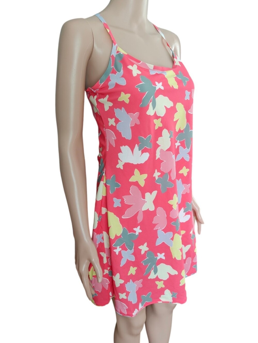 NWT Outdoor Voices Exercise Dress Medium Slice of Life Pink Floral UPF 50+ New - Picture 6 of 16